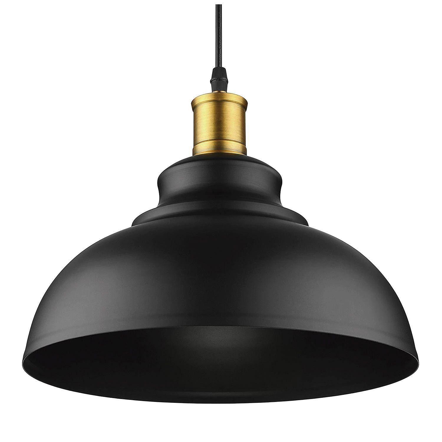 Lámpara Colgante E-27 Decorativa Negra Pollux-1