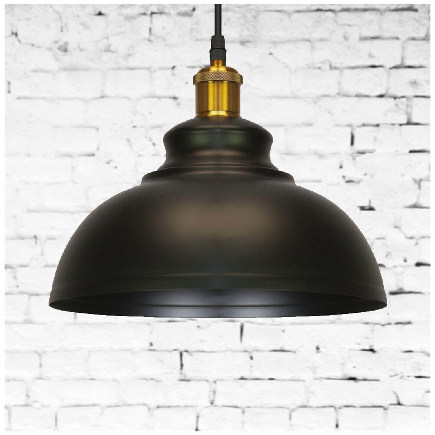 Lámpara Colgante E-27 Decorativa Negra Pollux-4