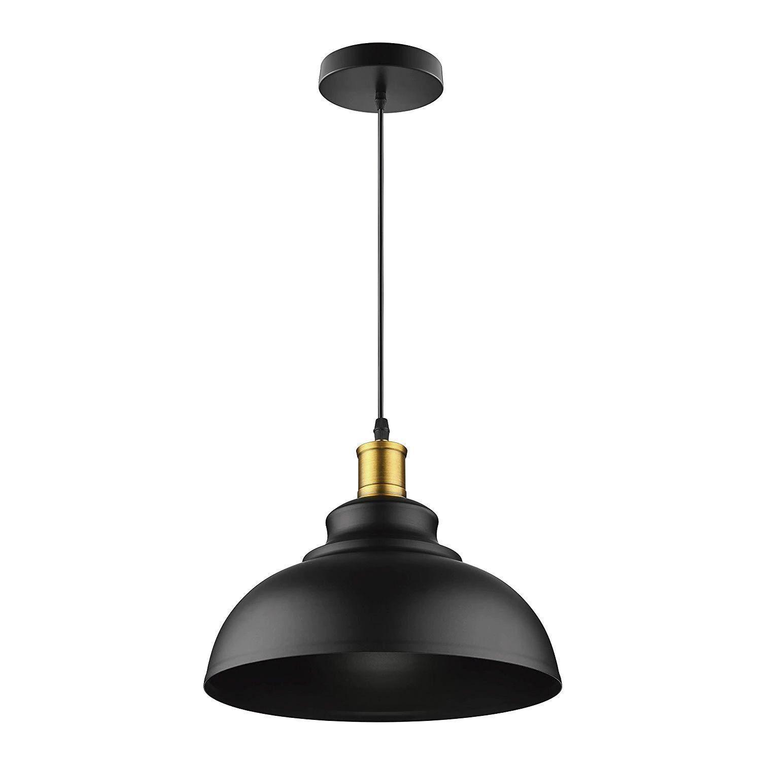 Lámpara Colgante E-27 Decorativa Negra Pollux-0
