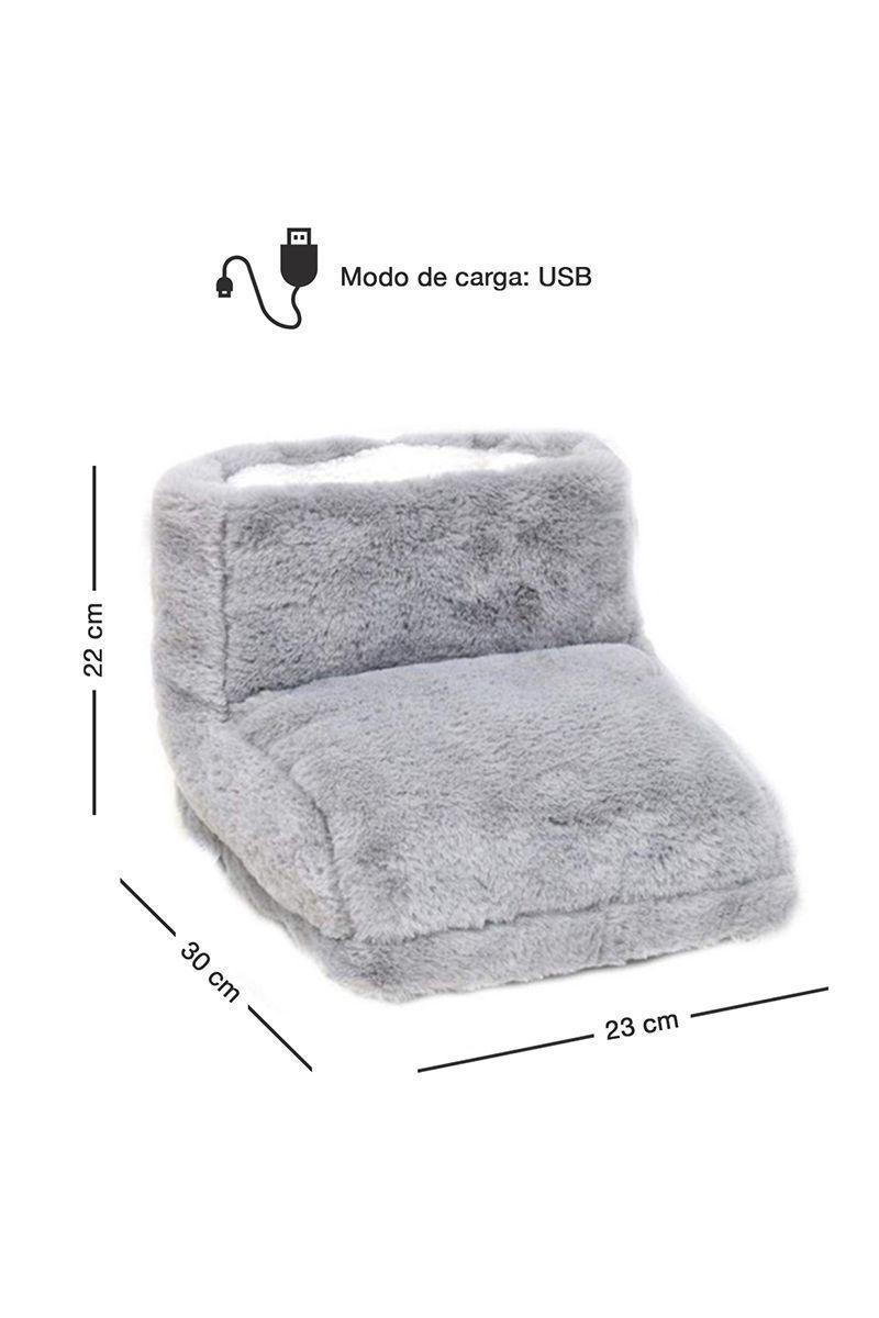 Calienta Pies Puerto USB Gris-2