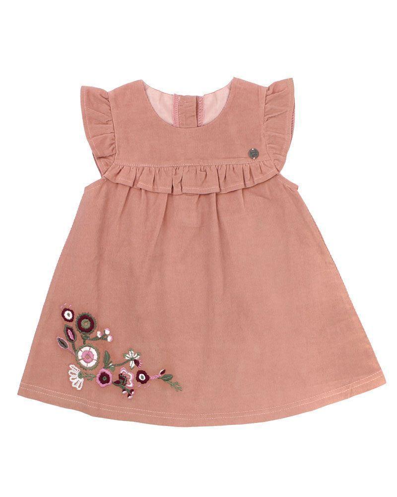 Vestido Bebé Niña Cotelé Origen Ficcus-0