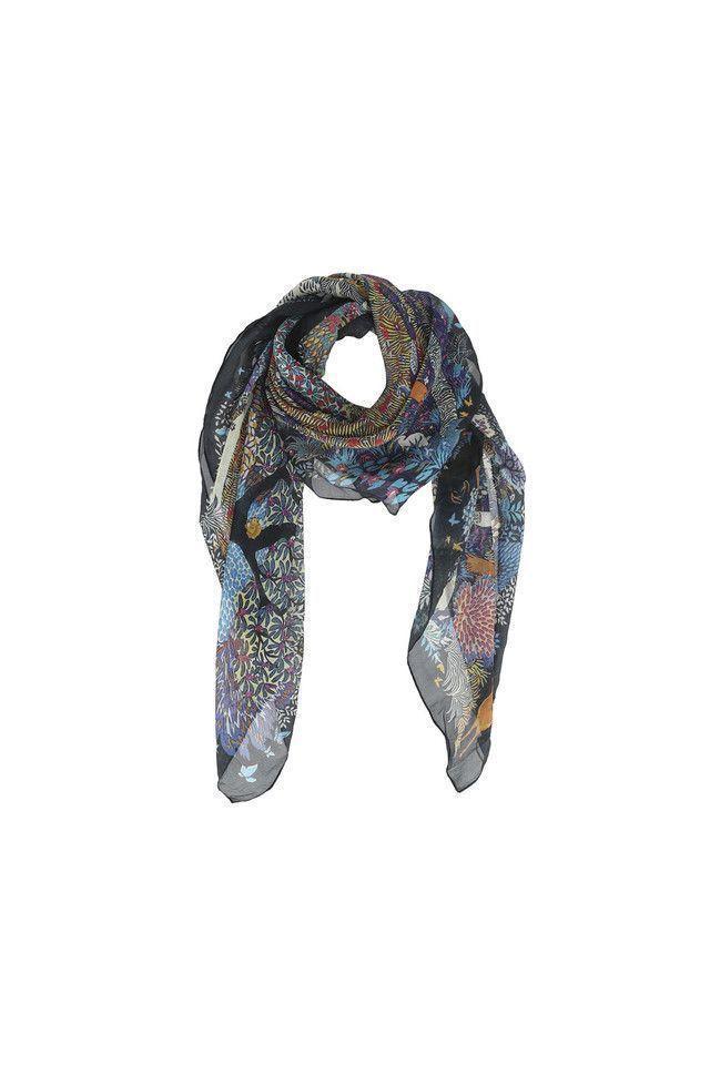 Pañuelo Estampado Negro Black Nitro Bosque Humana-0