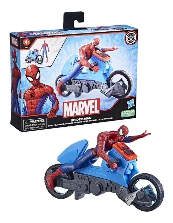 Figura Marvel Clasica - Moto Arácnida - Spiderman-2
