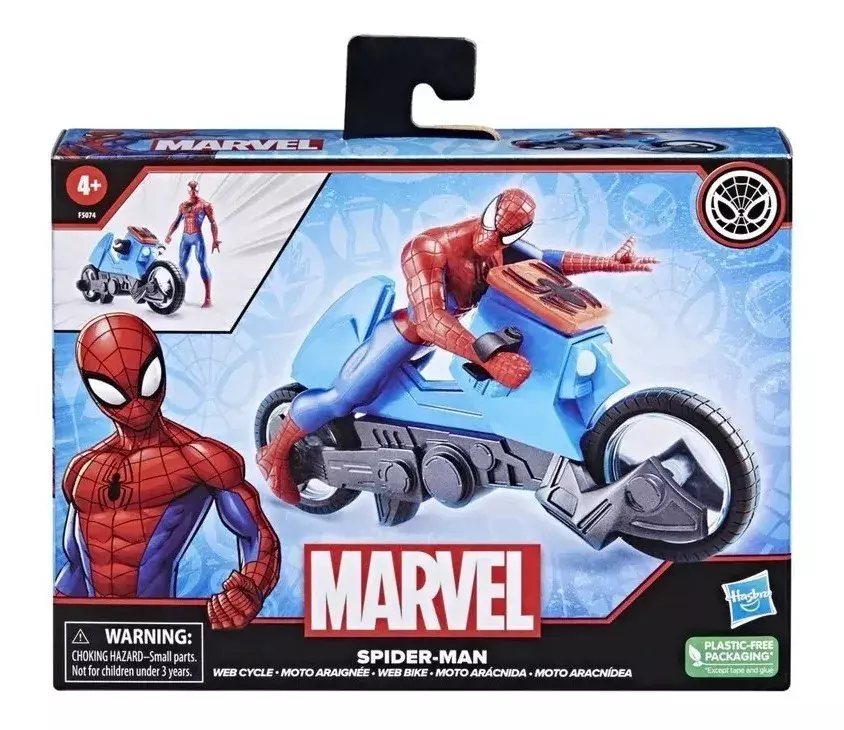 Figura Marvel Clasica - Moto Arácnida - Spiderman-0