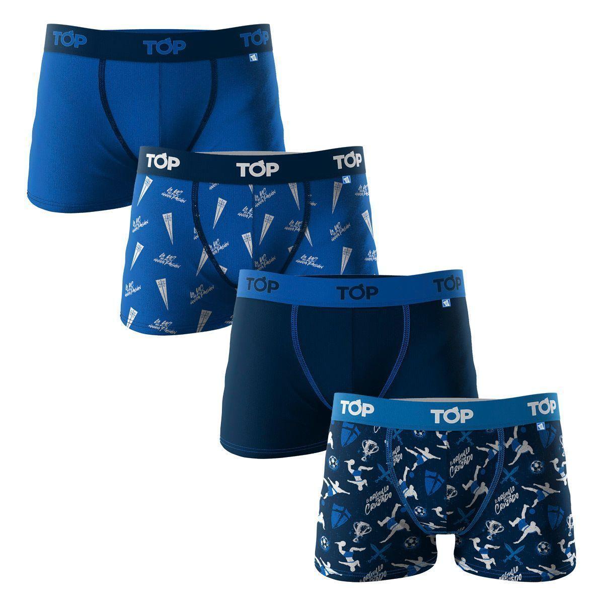 Bóxer Niño Algodón Universidad Católica Pack 4 Top C2-0