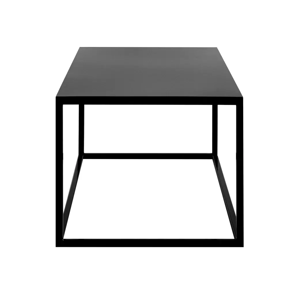Mesa de Centro 80 Rectangular Metal Black Negra-4