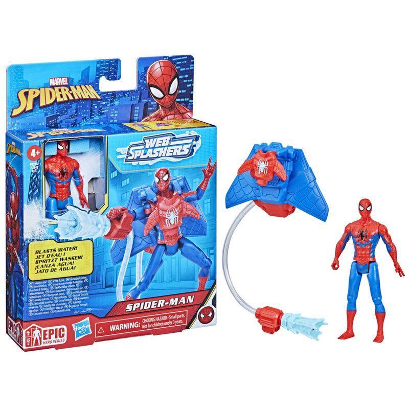 Figura de Acción Spider-Man Aqua Web Warriors Hombre Araña-2