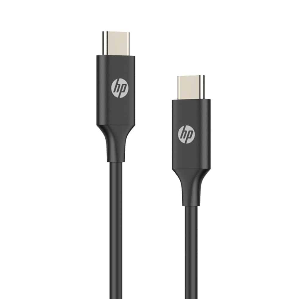 Cable de datos Tipo C a Tipo C, HP – DHC-TC107, Carga rápida hasta 60w, Trasmisión de datos hasta 5Gbps, 1 Metro-0
