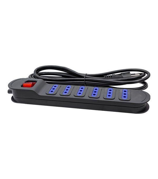 EXTENSION MULTIPLE SWITCH XT53 6 POS 3 MTS NEGRO-0