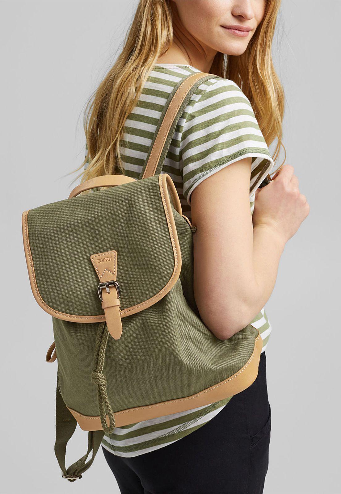 Mochila En Lona De Algodón Susie T. Esprit-3