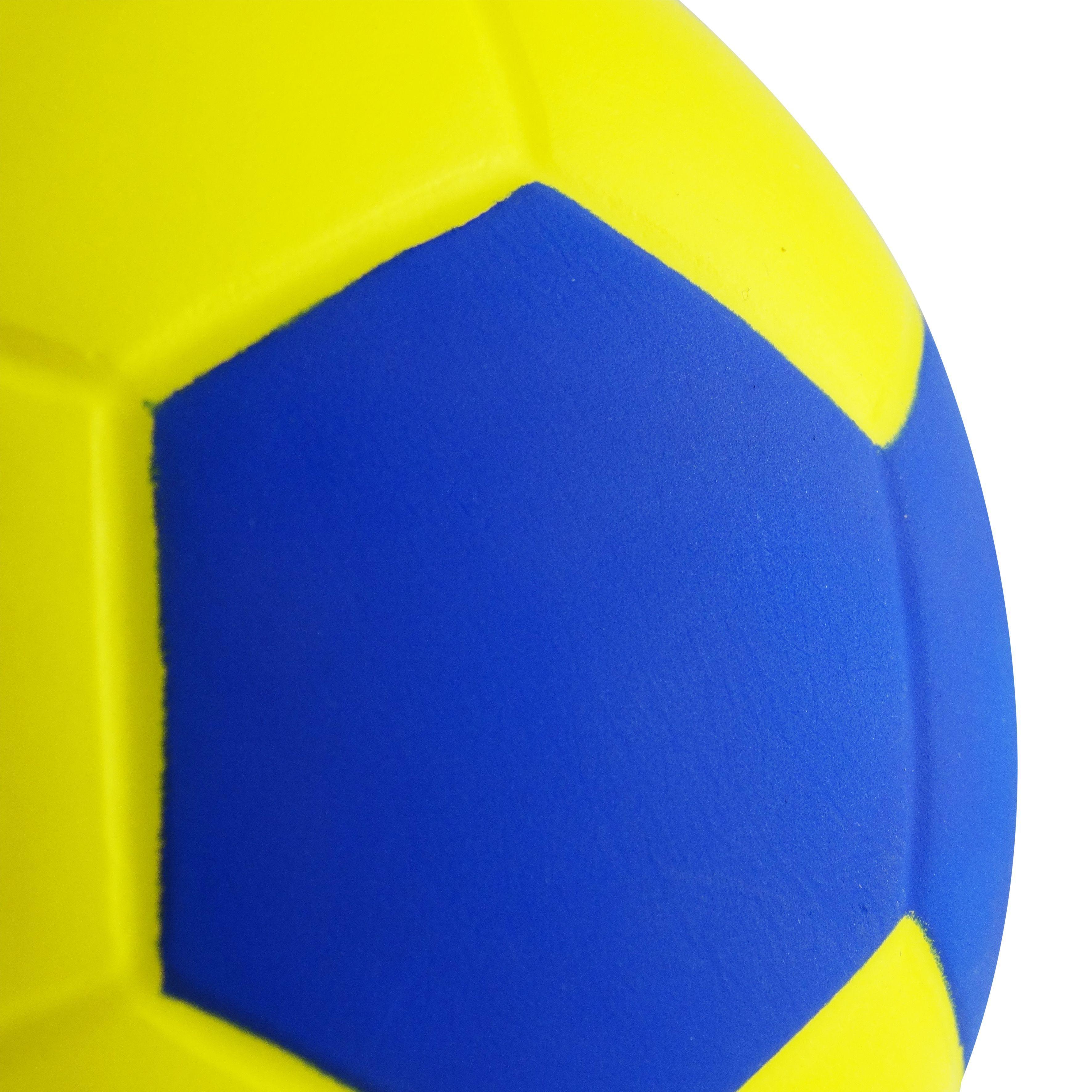 BALON ESPONJA PU.HANDBALL 6"  AMARILLO/AZUL-3