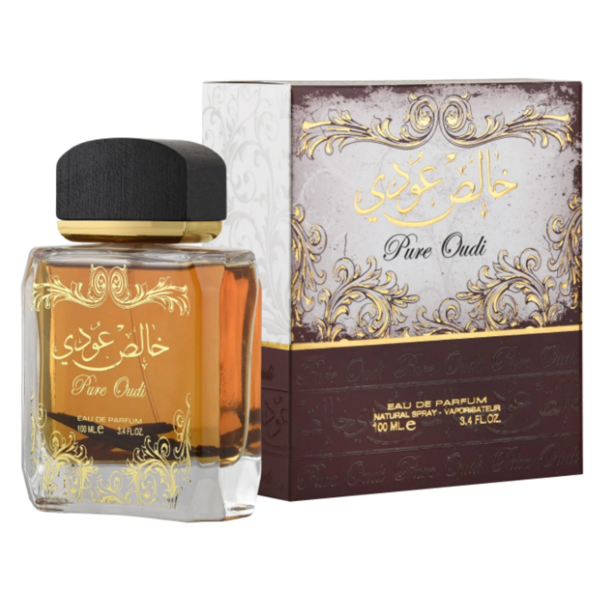 Pure Oudi 100Ml Unisex Lattafa Edp 2Pcs Con Desodorantes-0