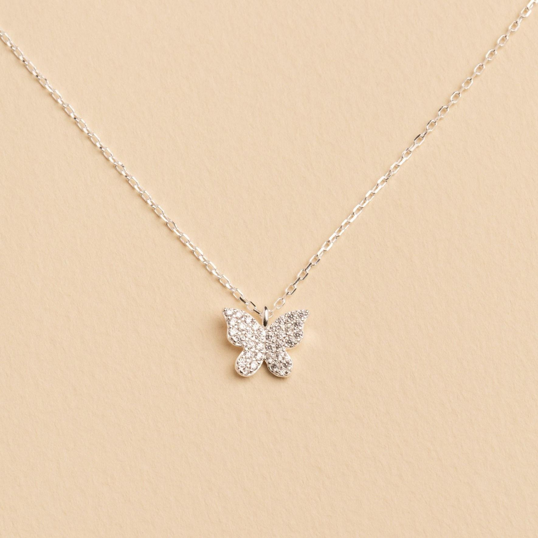 Collar Mariposa Plata 925 Boaz Joyas-2