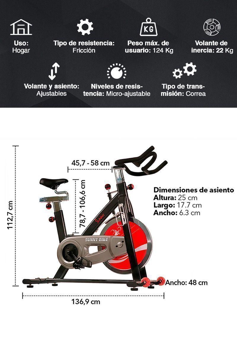 Bicicleta Spinning SF-B1002 Volante Inercia 22 Kg-2