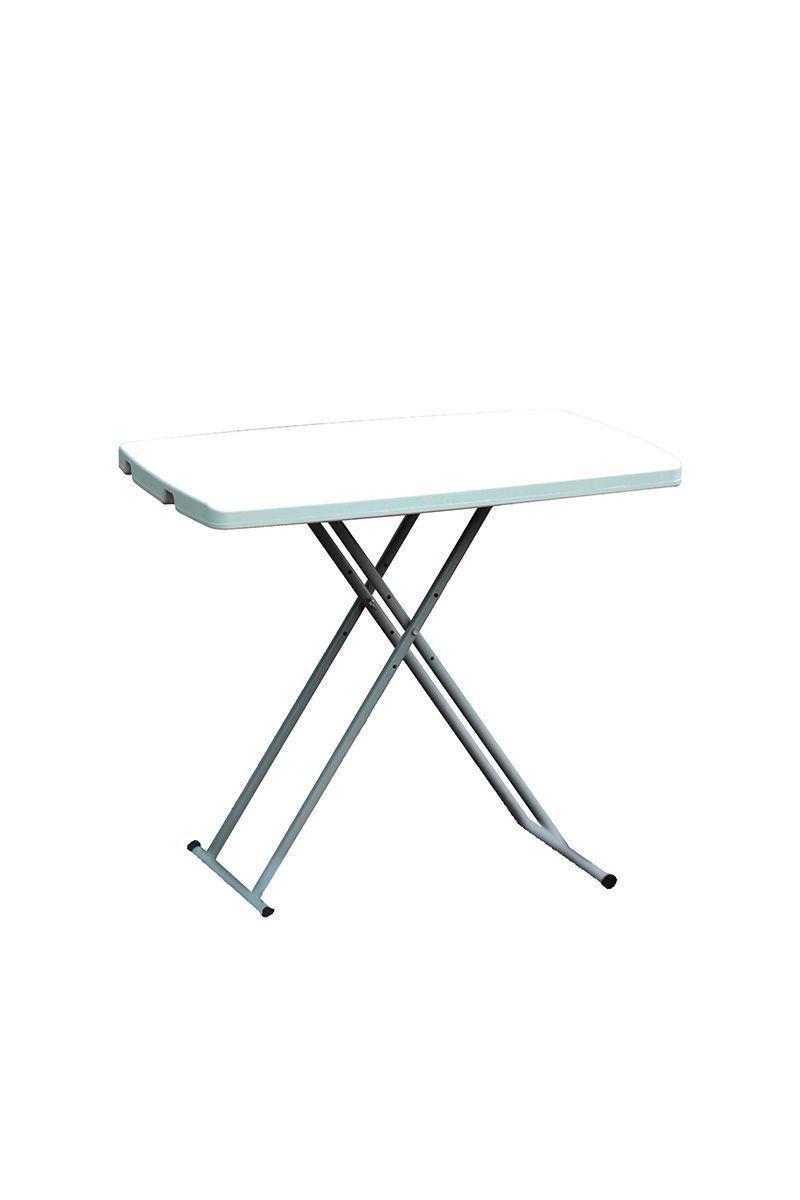 Mesa Auxiliar Plegable Terraza 73x60x60cm Blanco-0
