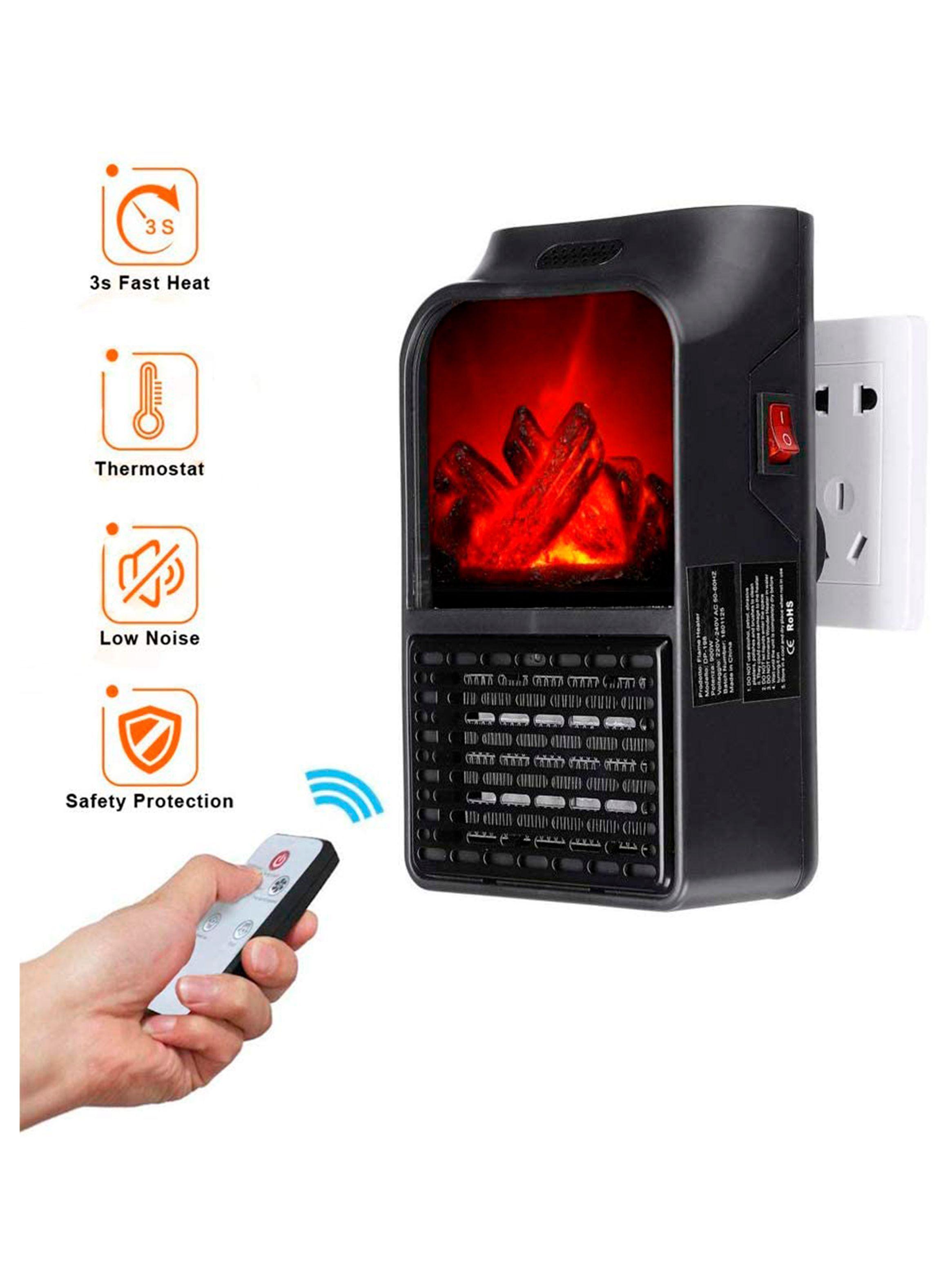 Calefactor portatil flame 900 w control remoto-1