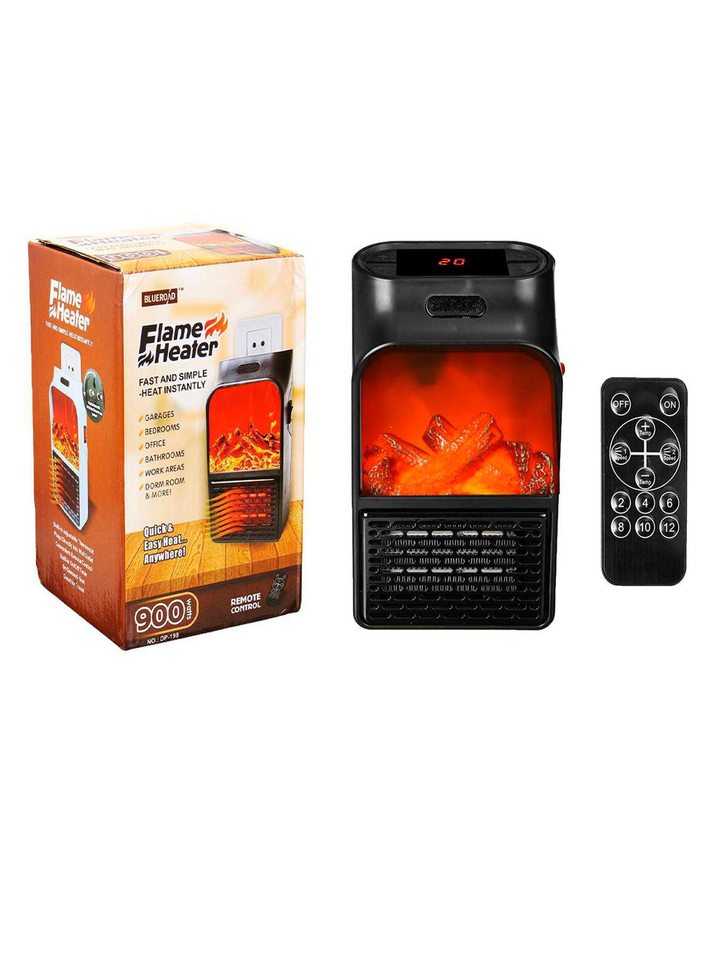 Calefactor portatil flame 900 w control remoto-2