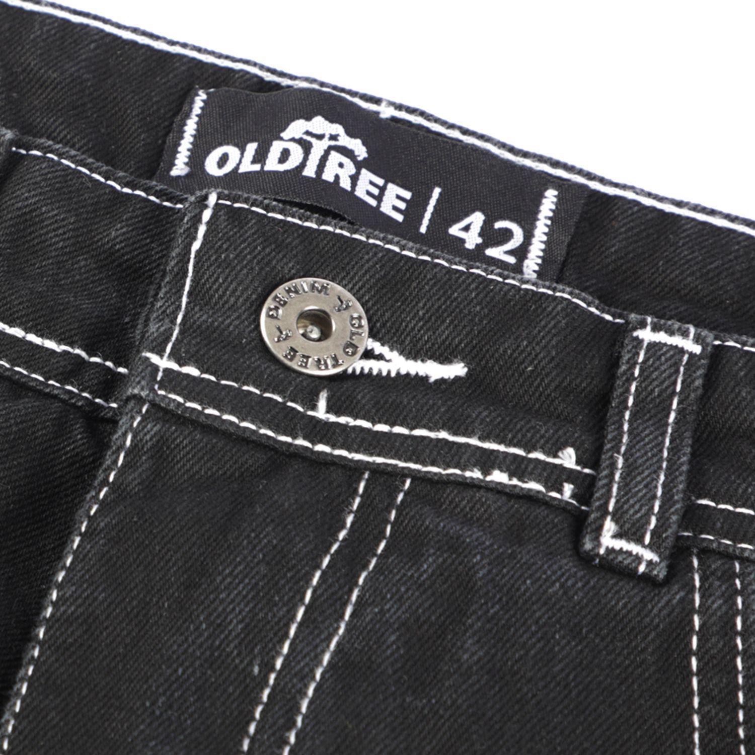 Jeans Baggy Negro Contrast Trunk Old Tree-4