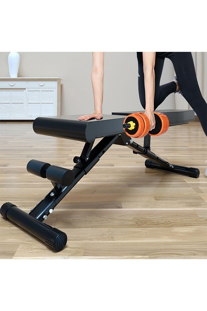 Banco Multifuncional 7 Niveles Plegable Negro-5