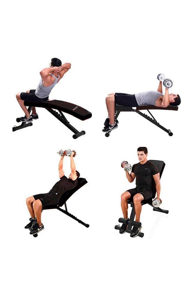 Banco Multifuncional 7 Niveles Plegable Negro-1