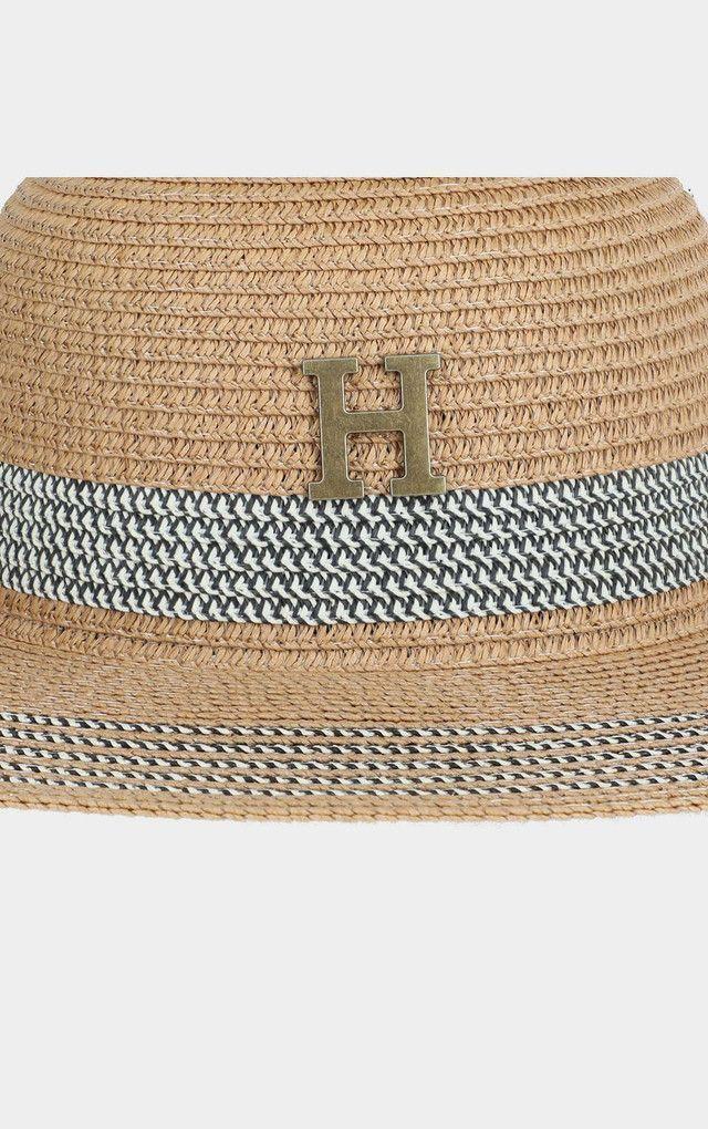 Sombrero Striped Beige Humana-1