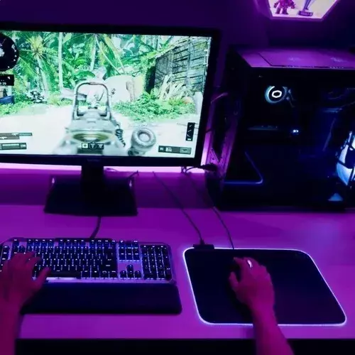 Mouse Pad Alfombrilla Antideslizante Luz Led Rgb Gamer-6