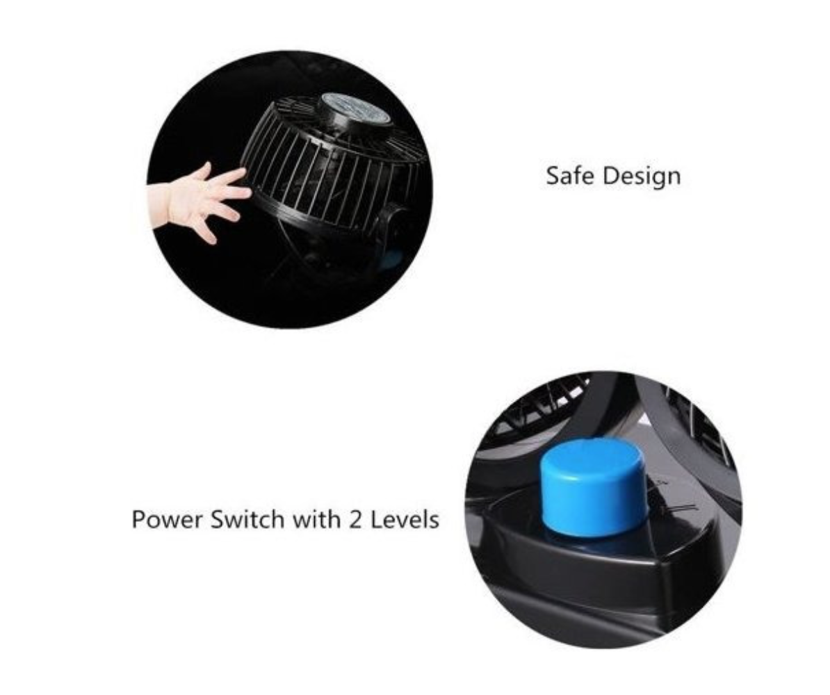 Ventilador Doble de Auto 5v 2 Velocidades-2