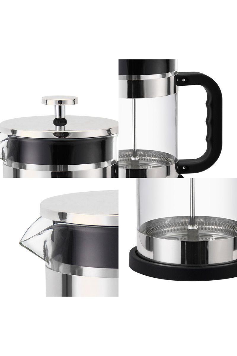 Cafetera Prensa Francesa 800ml Gris-4