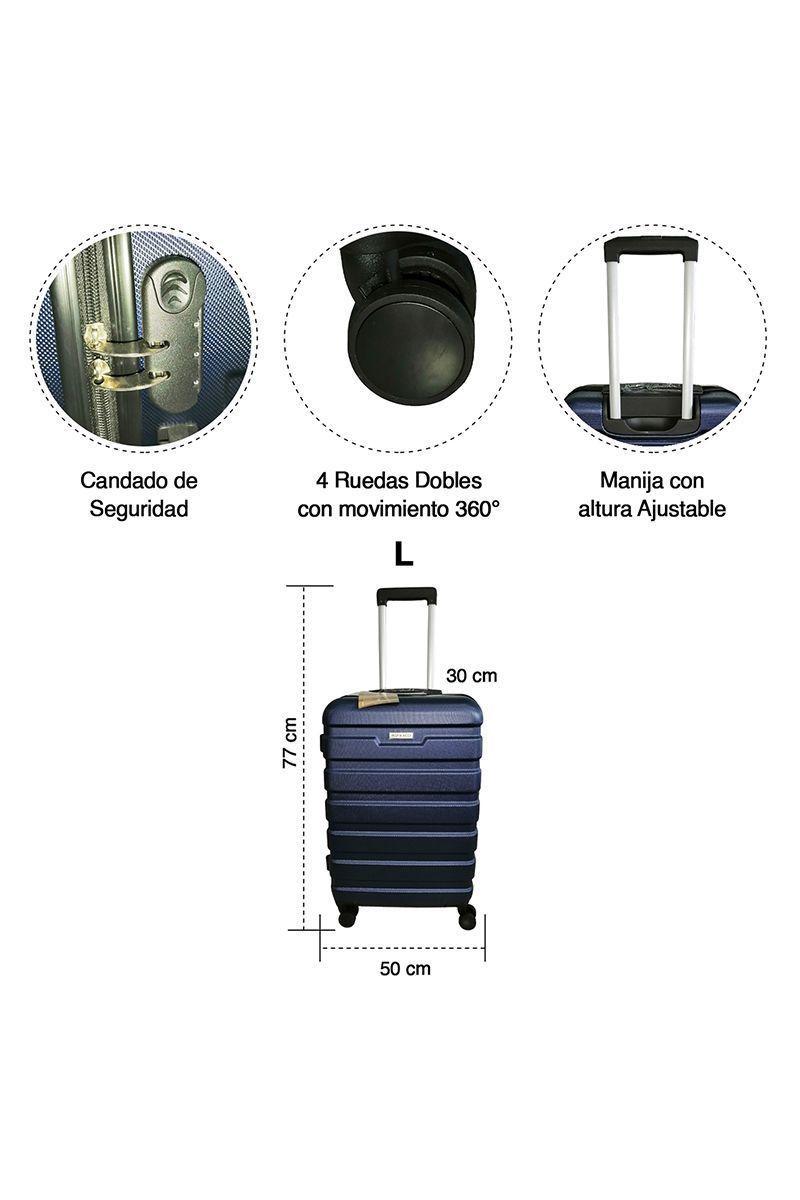 Maleta Rígida Danubio L Azul-2