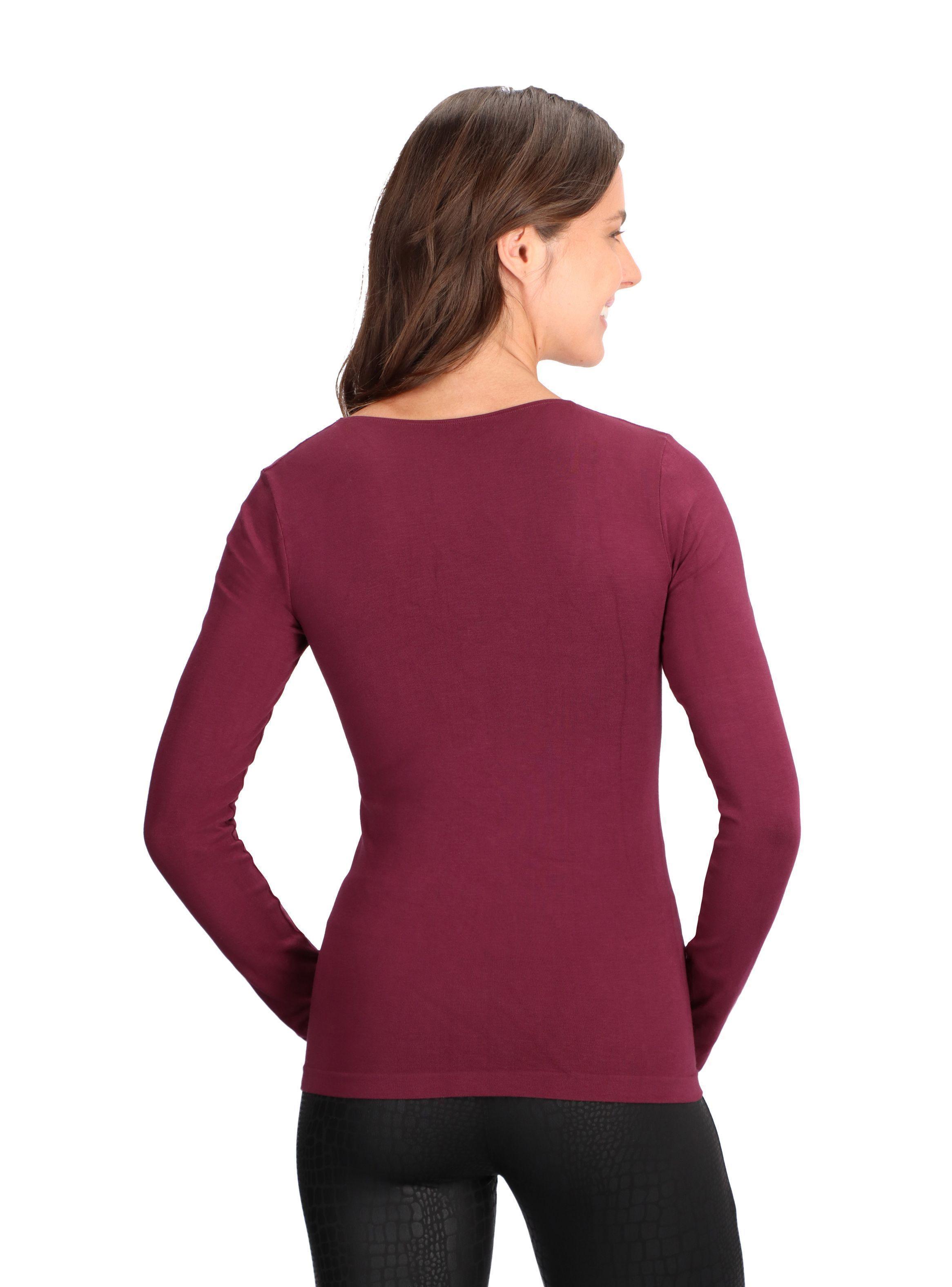 Polera Viscosa Burdeo Caffarena-1