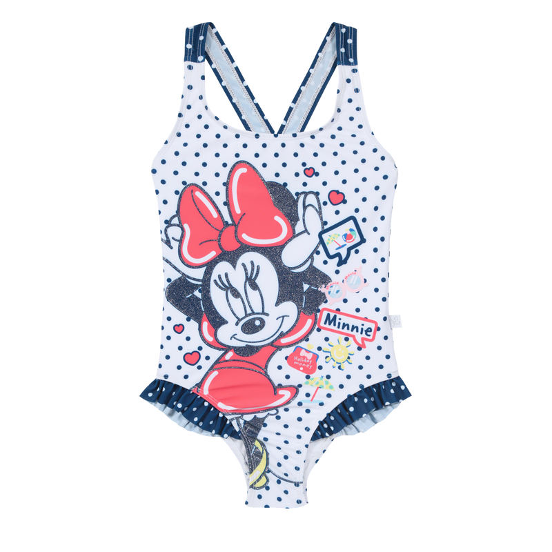 Niña Traje de Baño Minnie Holiday Disney Blanco-Azul-0