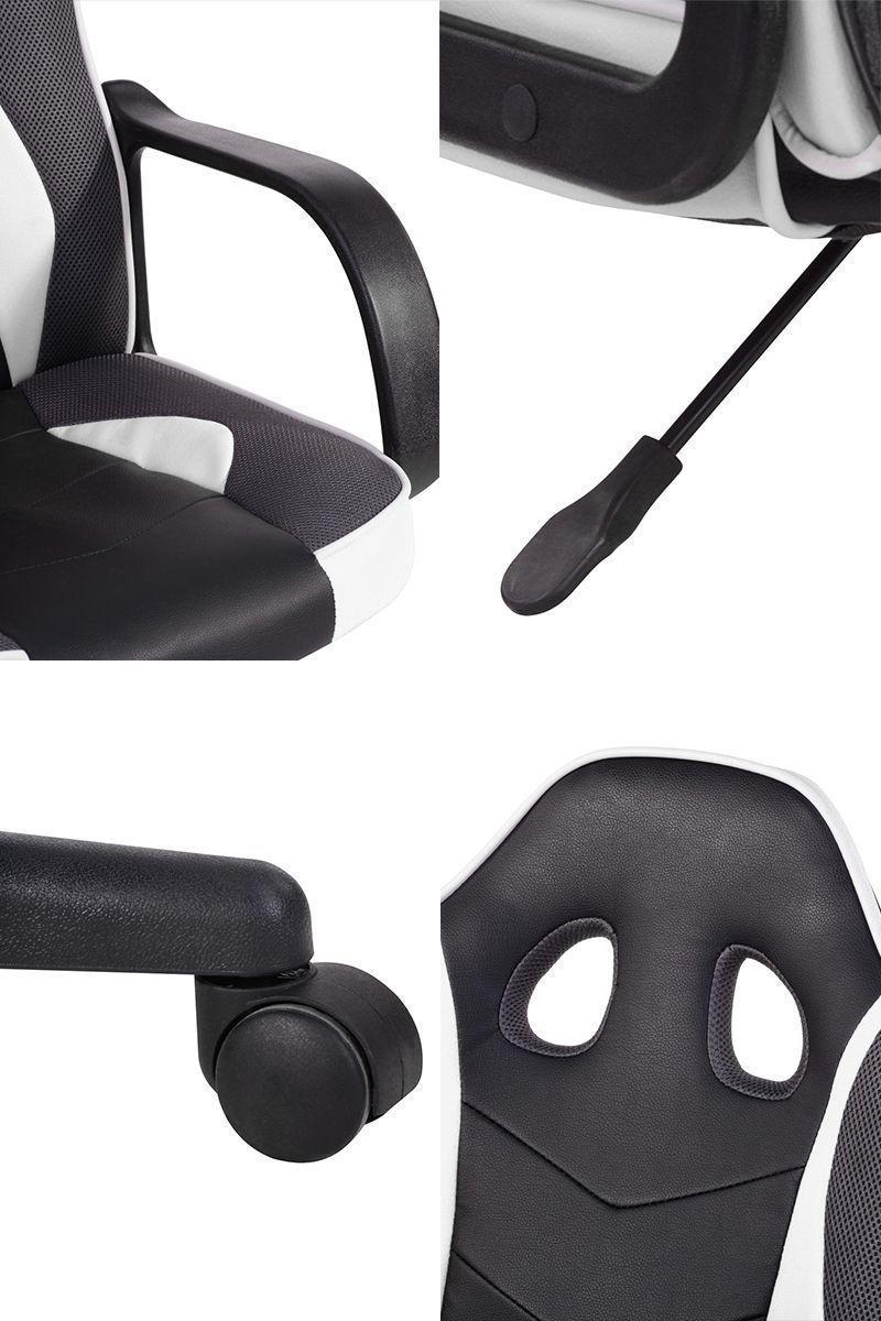 Silla Gamer Altura Ajustable Thunder Blanco-4