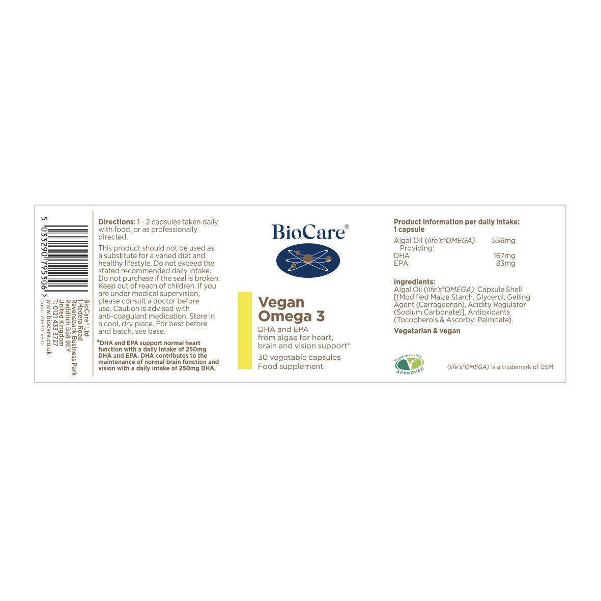 Omega 3 Vegano - Vegan Omega3 - 30 cápsulas-2
