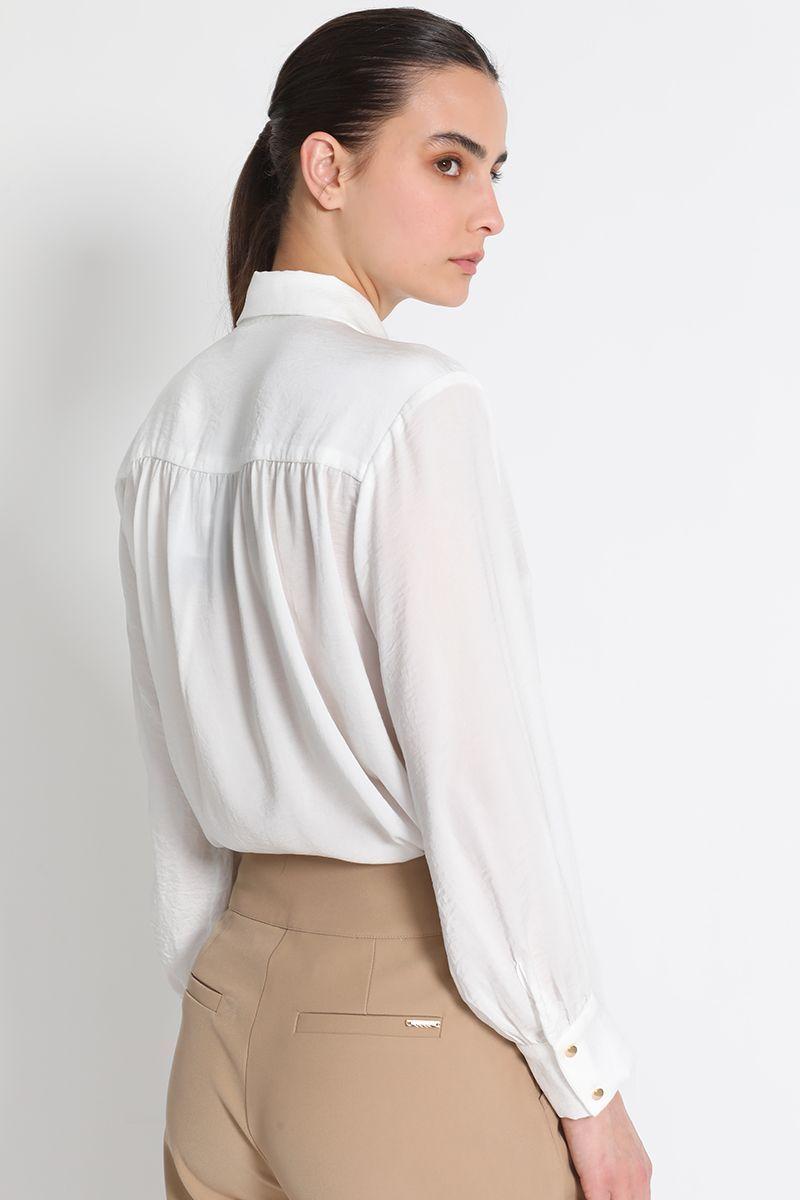 Blusa Camisera Básica Crudo Liola-1