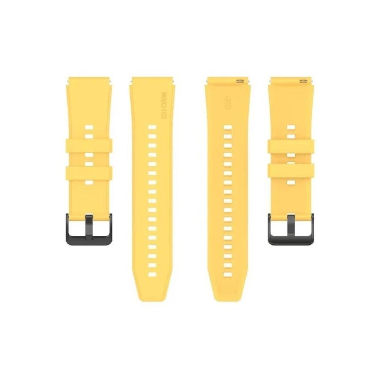 Correa Compatible Con Huawei Gt-gt2-gt3 46mm 22mm Amarillo-5
