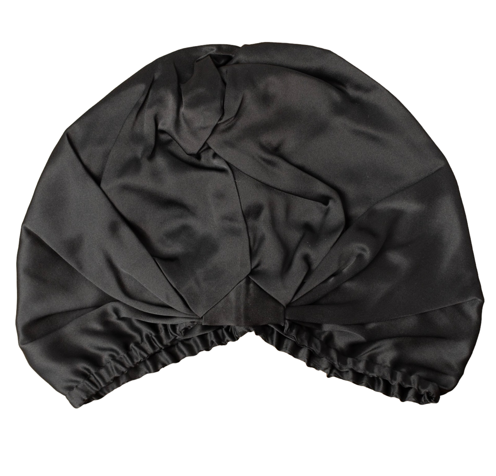 Turbante 100% De Seda Negro-2