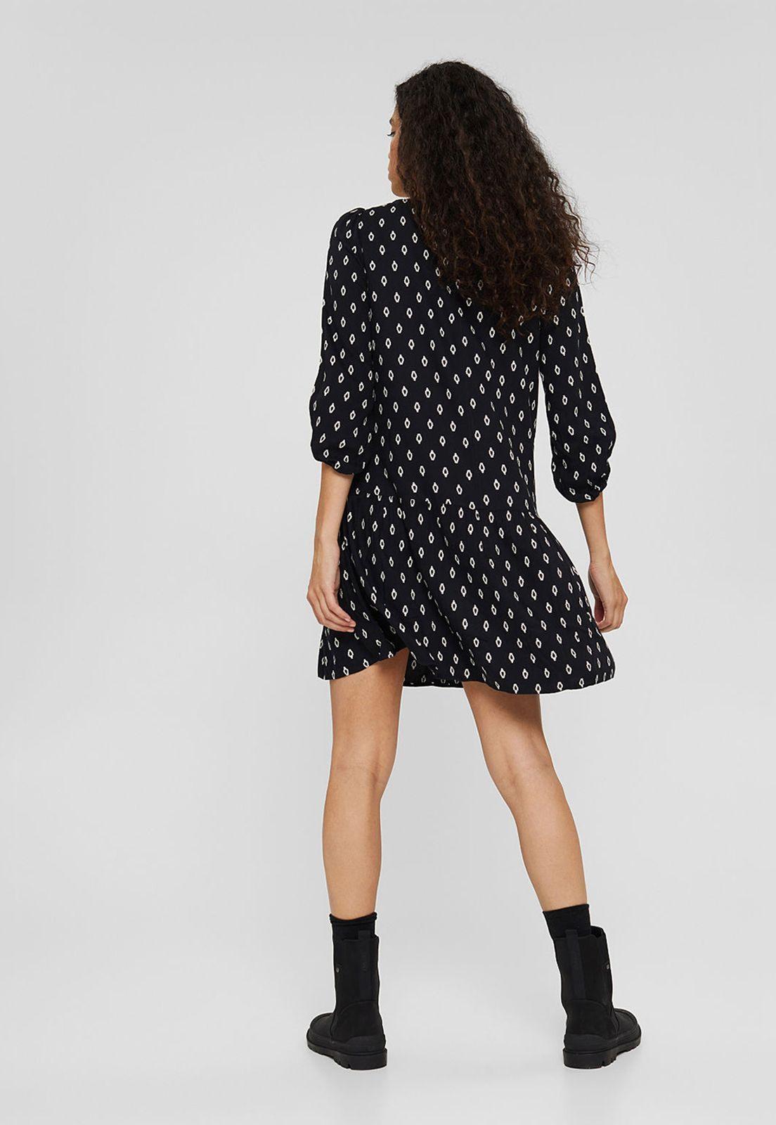 Vestido Mini Estampado De Lenzing™ Ecovero™ Esprit-1