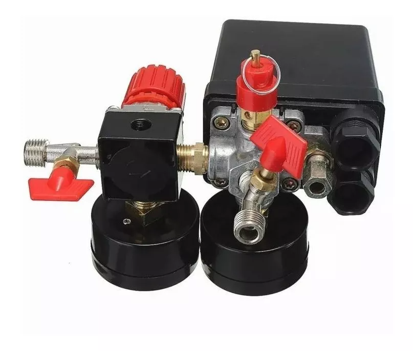 Compresor Aire Válvula Presión 180psi Interruptor Regulador-3