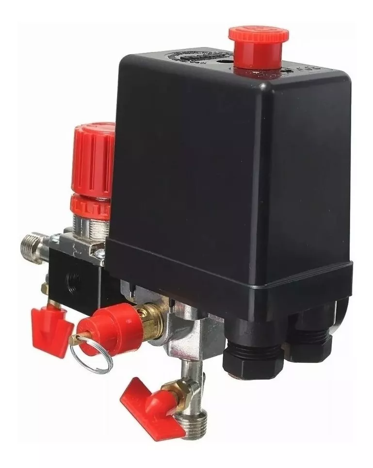 Compresor Aire Válvula Presión 180psi Interruptor Regulador-2
