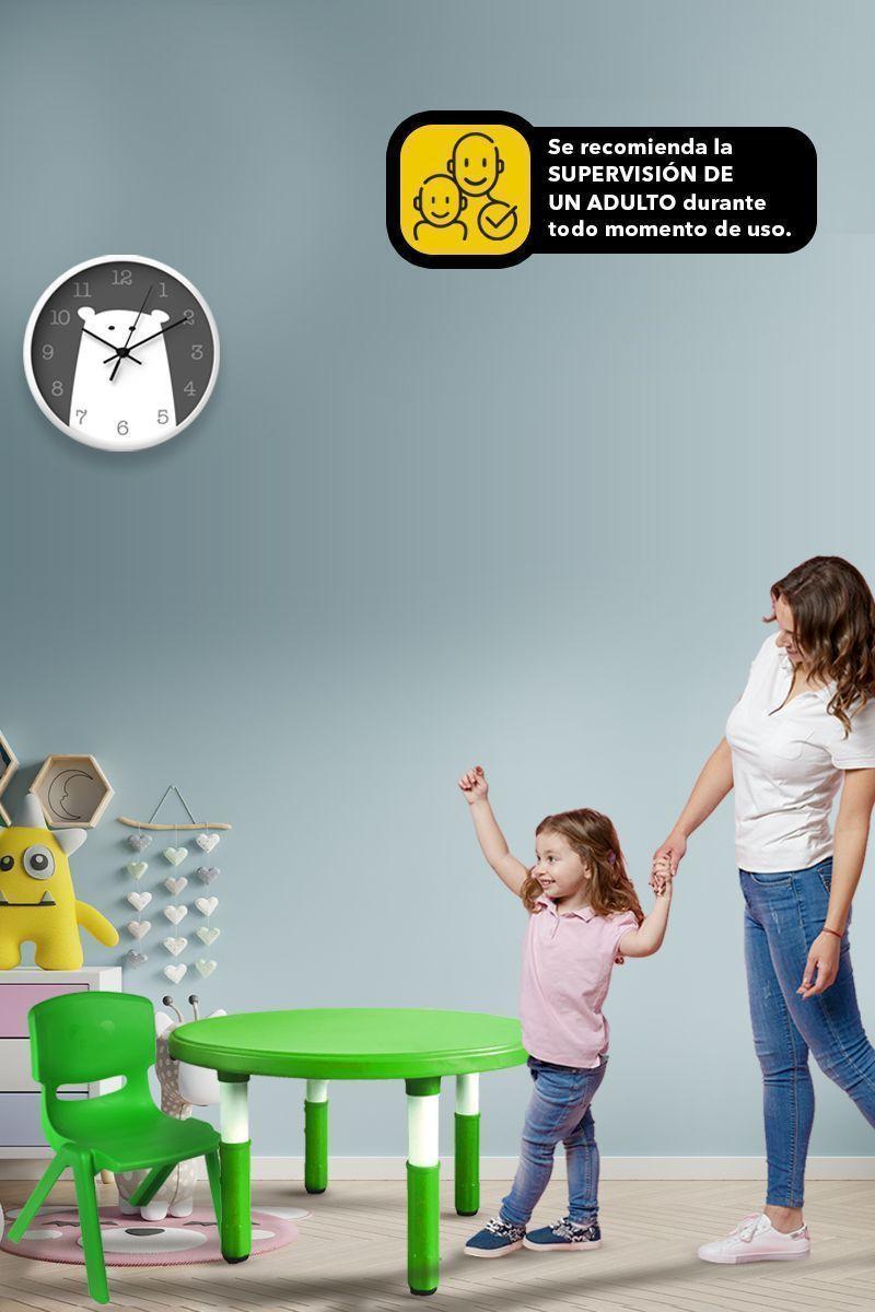 Mesa Redonda Infantil Verde-1