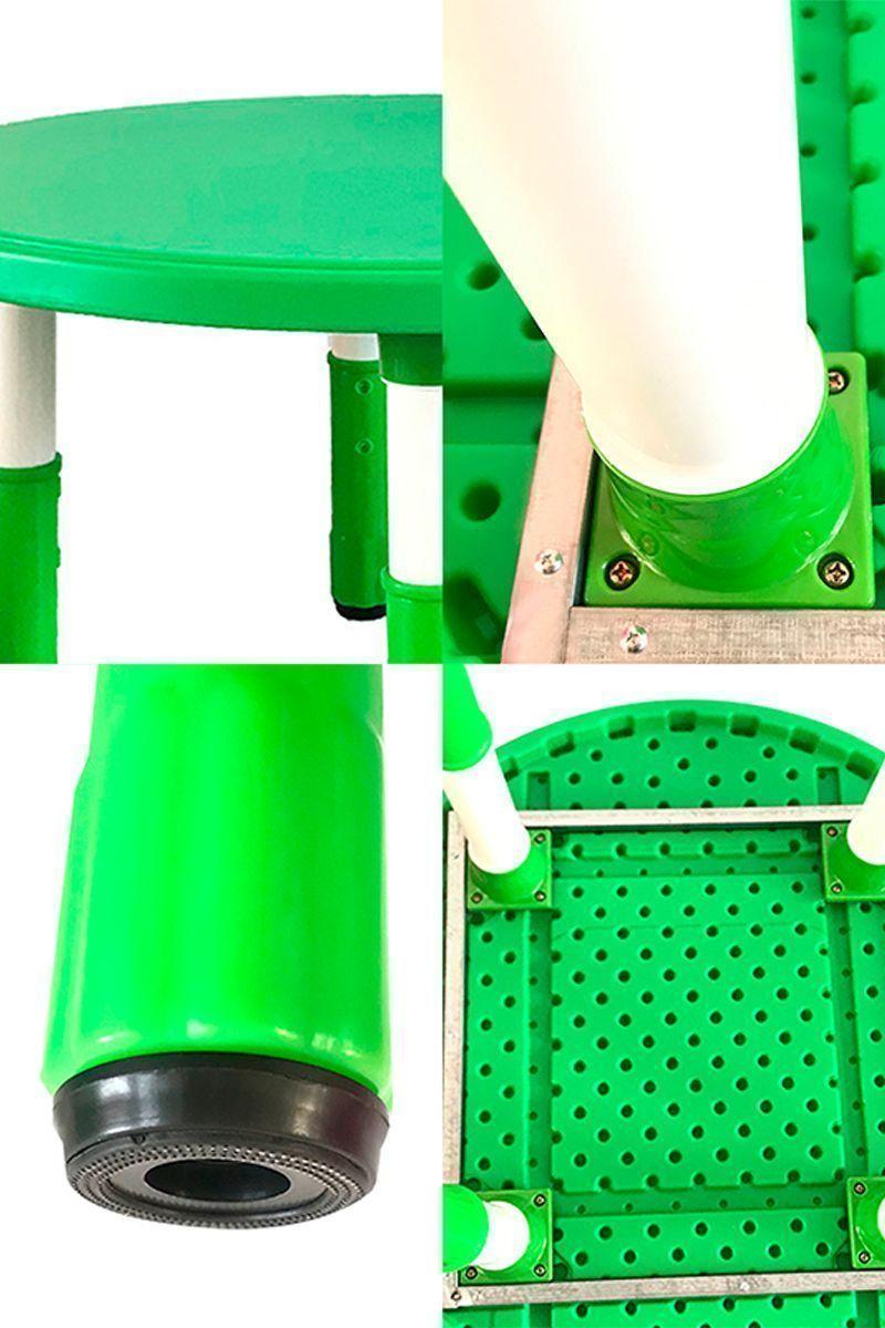 Mesa Redonda Infantil Verde-4