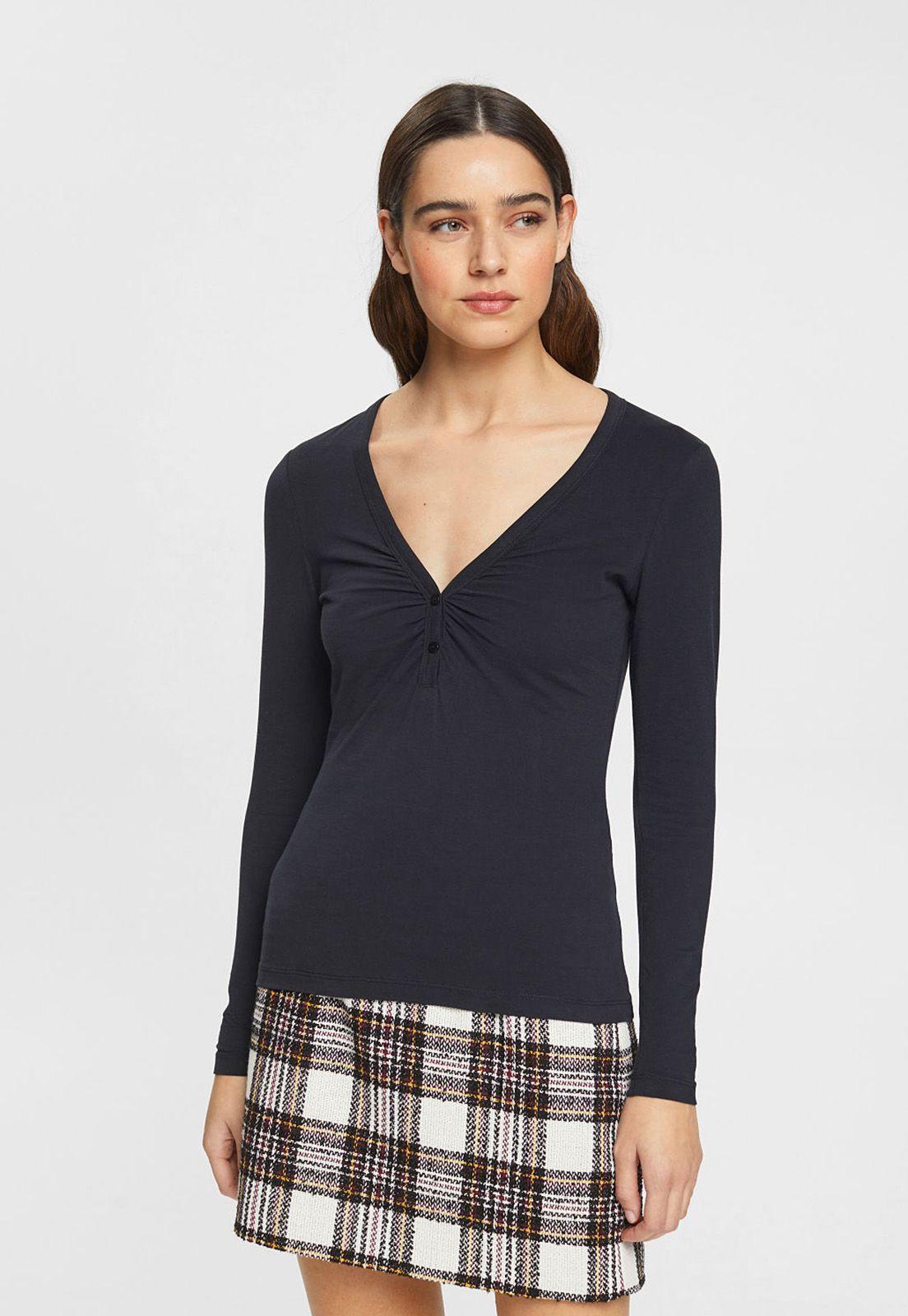 Polera De Manga Larga Mujer Esprit-0