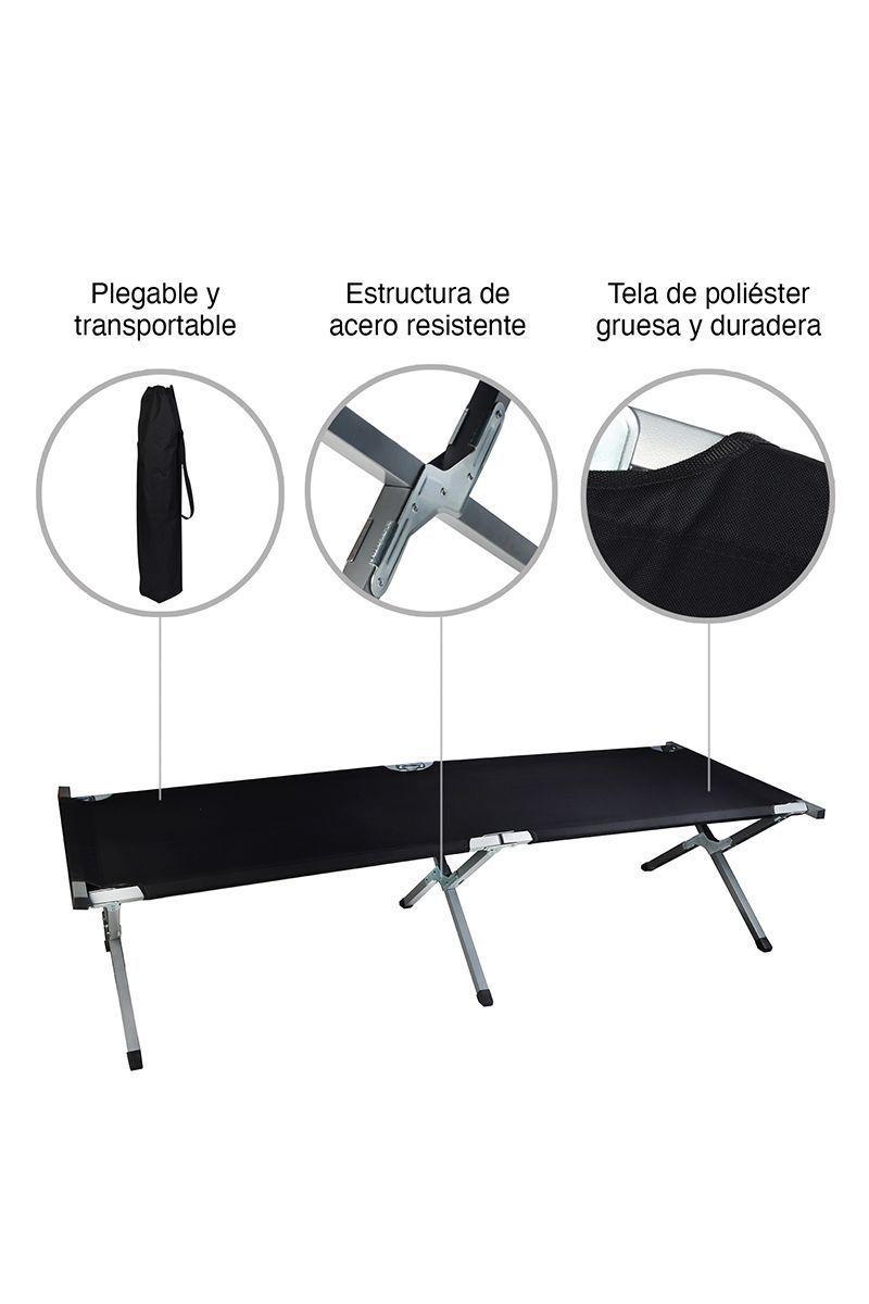 Cama de Camping Negro-3