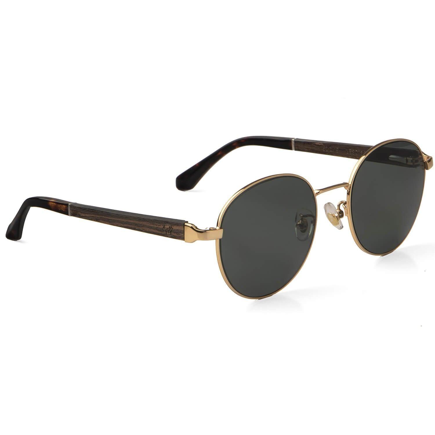 Lentes de Sol Redondos Harry Gold Polarizados Talla única Negro-0