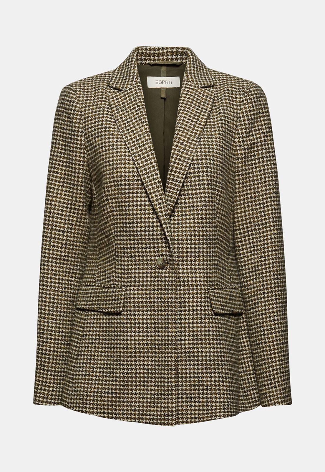 Blazer Con Diseño De Pata De Gallo Esprit-3