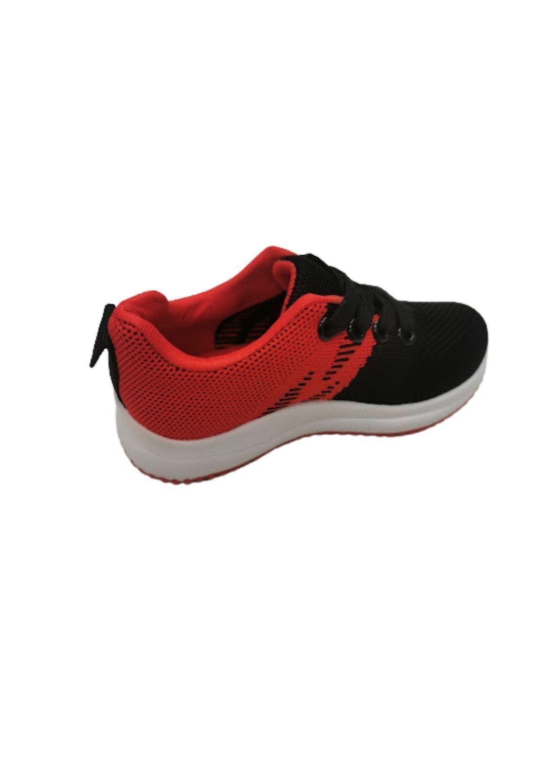 Zapatilla Deportiva Rojo Niño Cordones-1