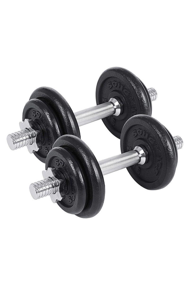 Set Pesas 50 KG Barra Mancuernas y Discos-2