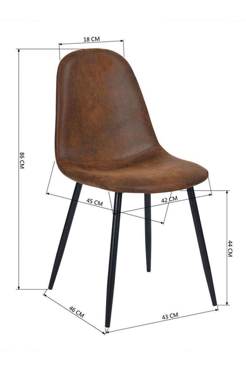 Pack 4 Sillas Comedor Vintage Pu y Terciopelo-2