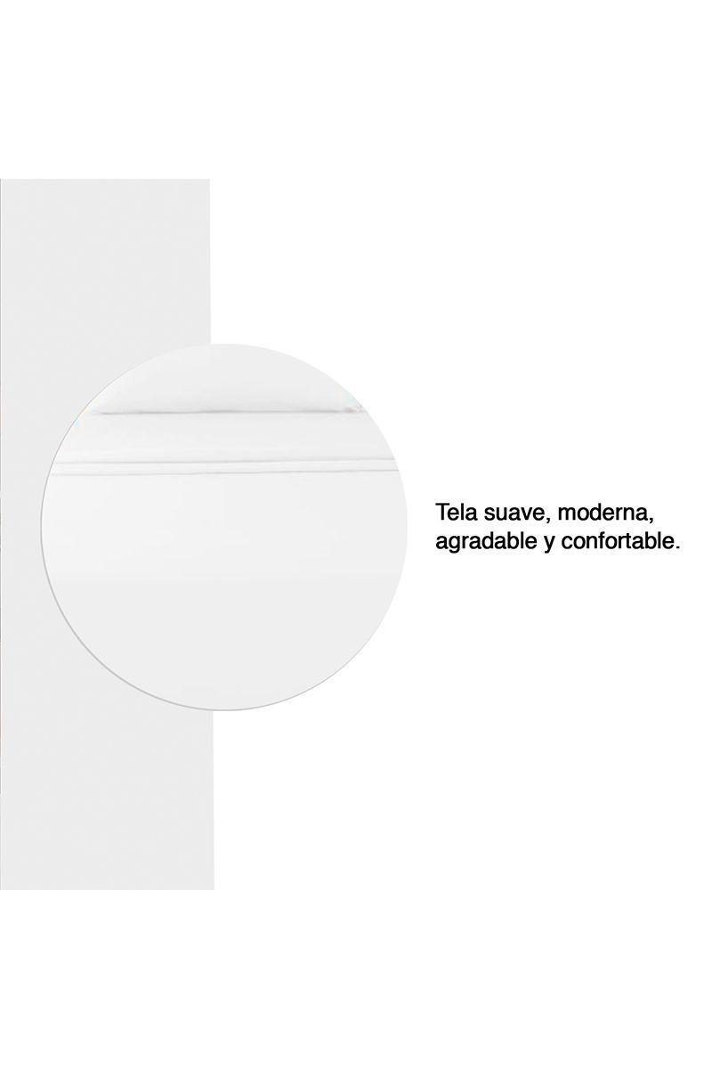 Juego de Sábanas Microfibra Monaco 2 Plazas Blanco-3