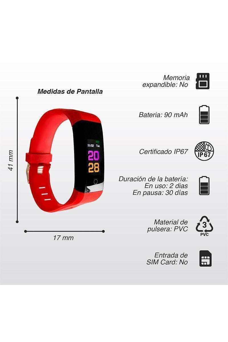 Smart Band ZN70 Rojo-2